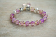 Amethyst Vein Crystal Bracelet