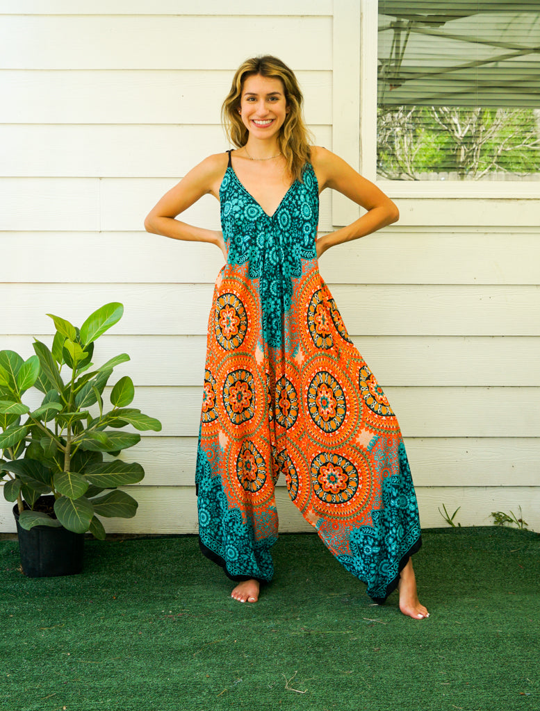 Boho jumpsuit dress on sale