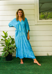 S4106- Shibori Tie Dye Kaftan