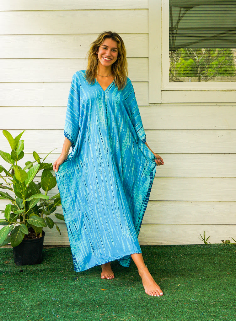 S4106- Shibori Tie Dye Kaftan