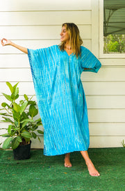 S4106- Shibori Tie Dye Kaftan