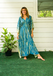 S4114- Shibori Tie Dye Kaftan