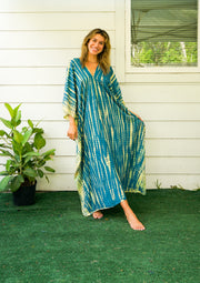 S4114- Shibori Tie Dye Kaftan