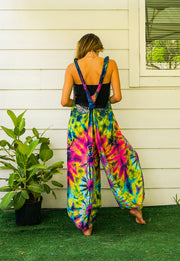 Hand Dyed Hippie Racerback Jumpsuit Romper