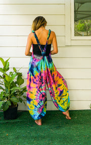 Hand Dyed Hippie Racerback Jumpsuit Romper