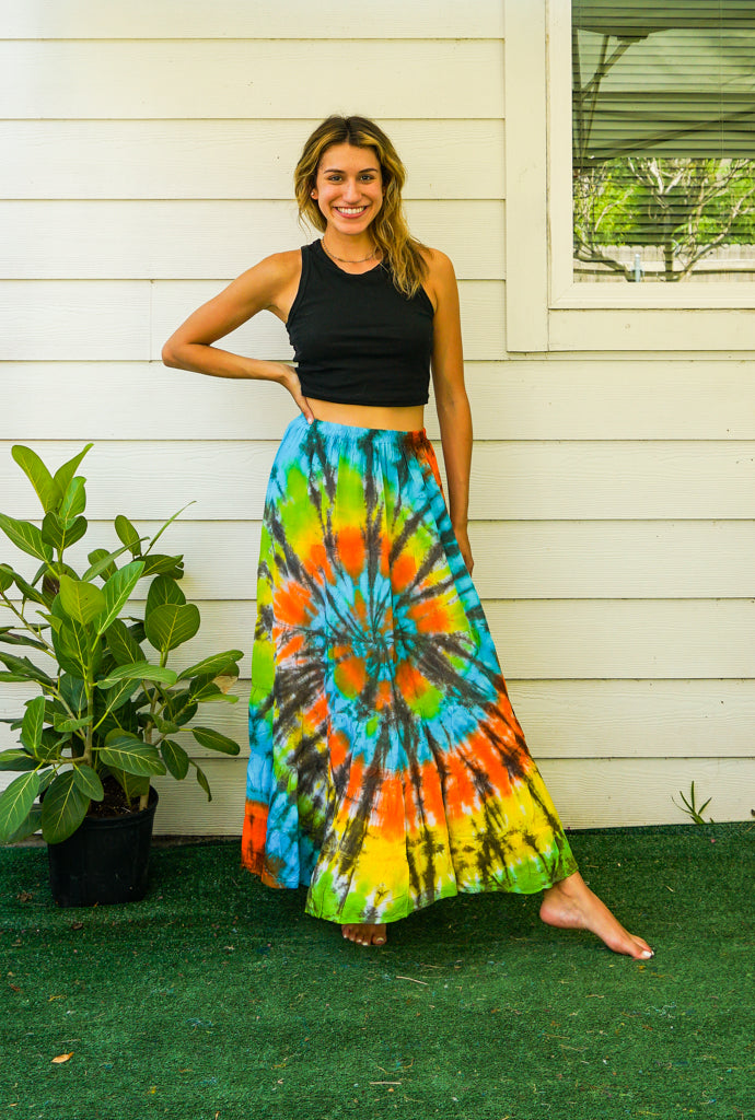 Celebrity Inspired Tie Dye Maxi Skirt – Tulip Color Crafts