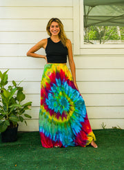 K4342- Hand Dyed Tiered Maxi Hippie Skirt