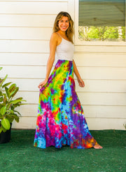 K4557- Hand Dyed Tiered Maxi Hippie Skirt