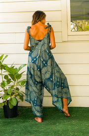 Teal Paisley Mandala Jumpsuit