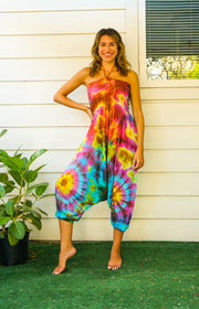 H5546- Hand Dyed Harem Jumpsuit