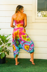 H5546- Hand Dyed Harem Jumpsuit