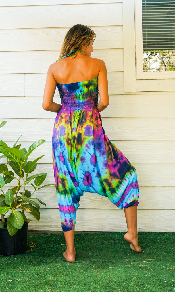 H5554- Hand Dyed Harem Jumpsuit