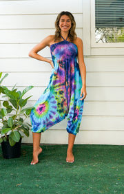 H5556- Hand Dyed Harem Jumpsuit