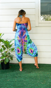 H5556- Hand Dyed Harem Jumpsuit