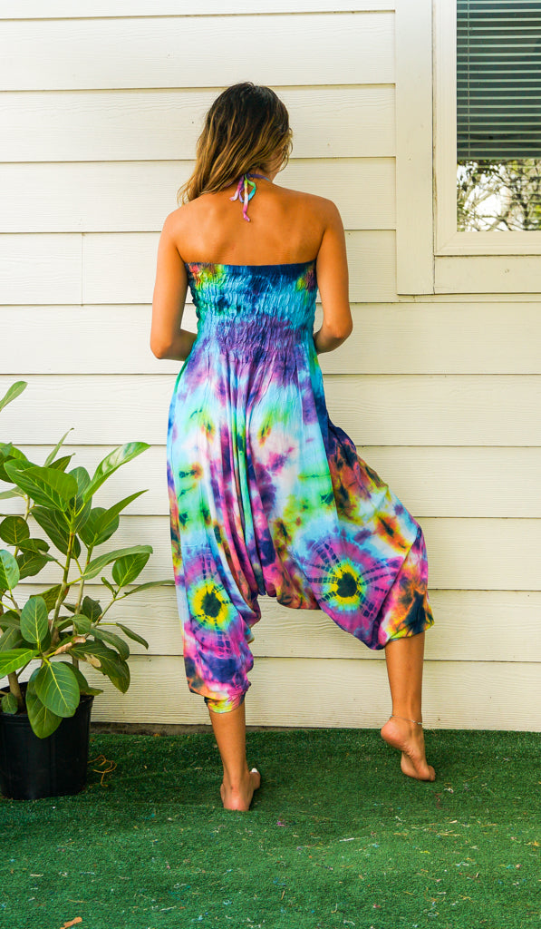 H5568- Hand Dyed Harem Jumpsuit