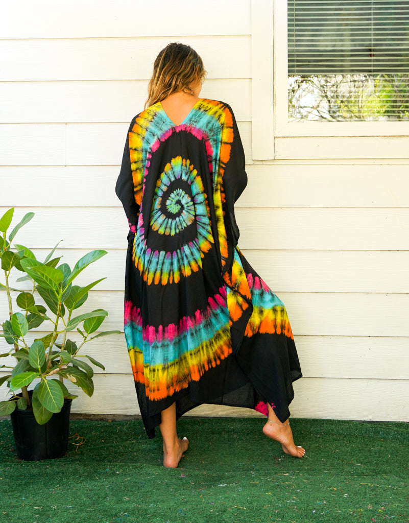 K5603- Hippie Tie Dye Kaftan