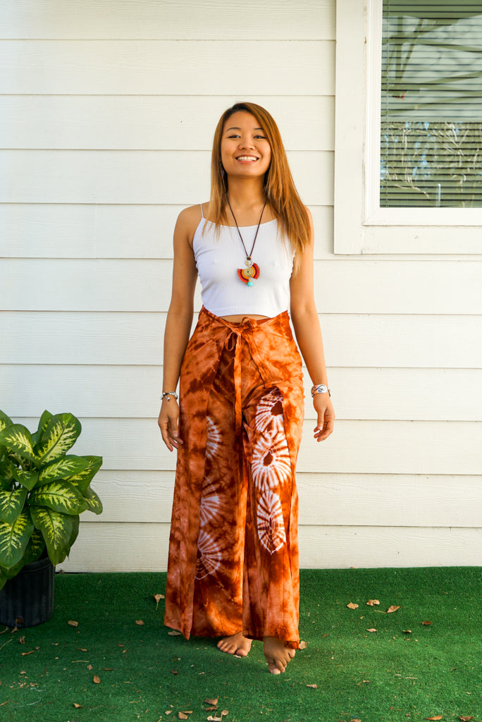 Sunkissed Terra Palazzo Wrap Pants