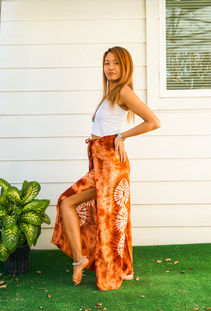 Sunkissed Terra Palazzo Wrap Pants