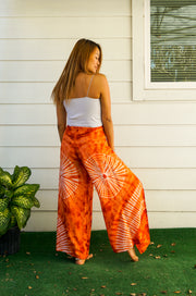 Sunkissed Swirl Palazzo Wrap Pants