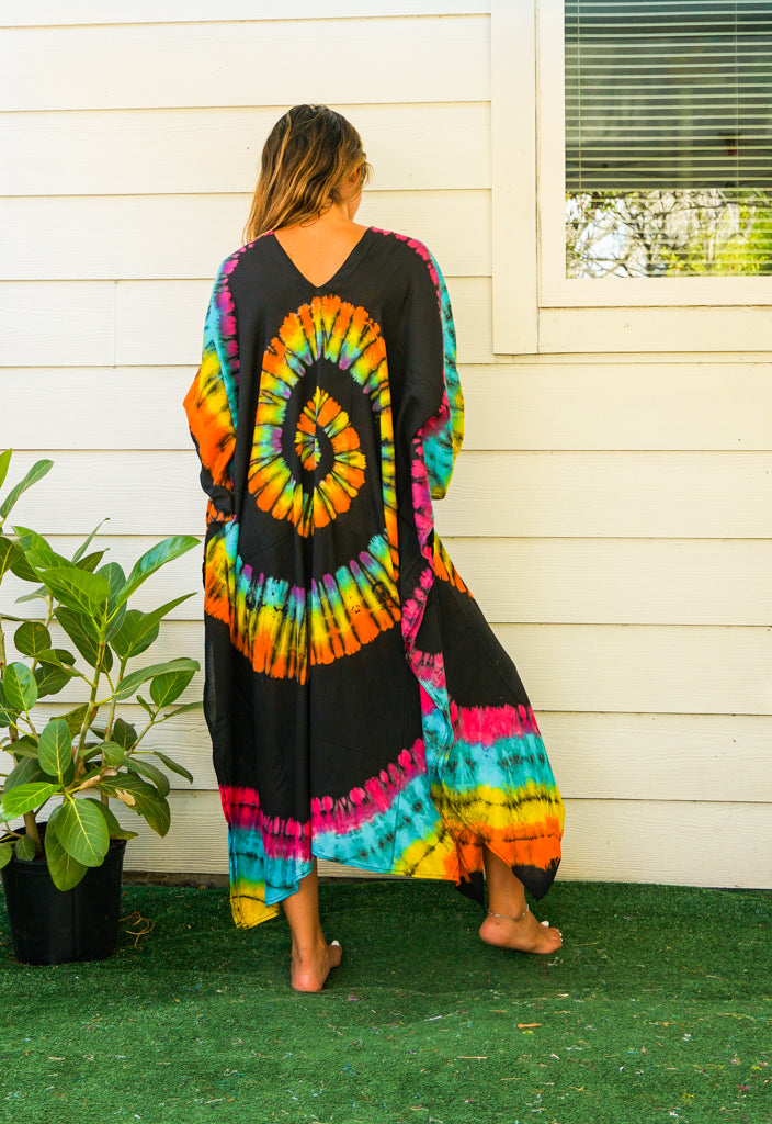 K5653- Hippie Tie Dye Kaftan