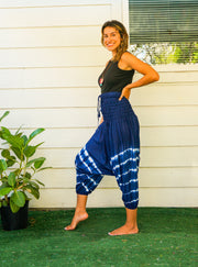 H5657- Hand Dyed Low Cut Hippie Festival Harem Pants