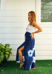 Deep Sea Drift Palazzo Wrap Pants