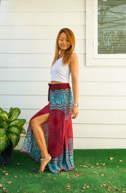 Ruby Mandala Palazzo Wrap Pants