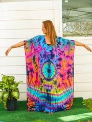 P6071- Hand Dyed Kaftan Poncho Dress