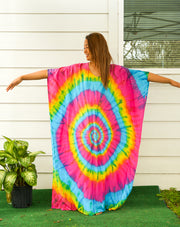 Rainbow Swirl Tie Dye Kaftan