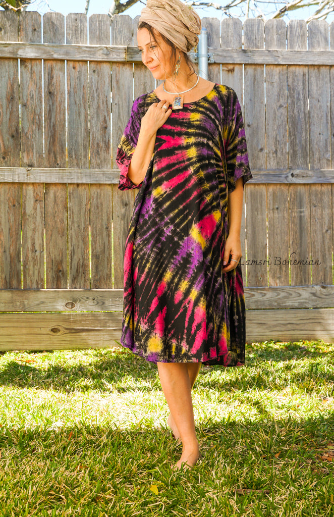 Hippie Vibe Hand Dyed Hippie Dress