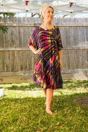 Hippie Vibe Hand Dyed Hippie Dress