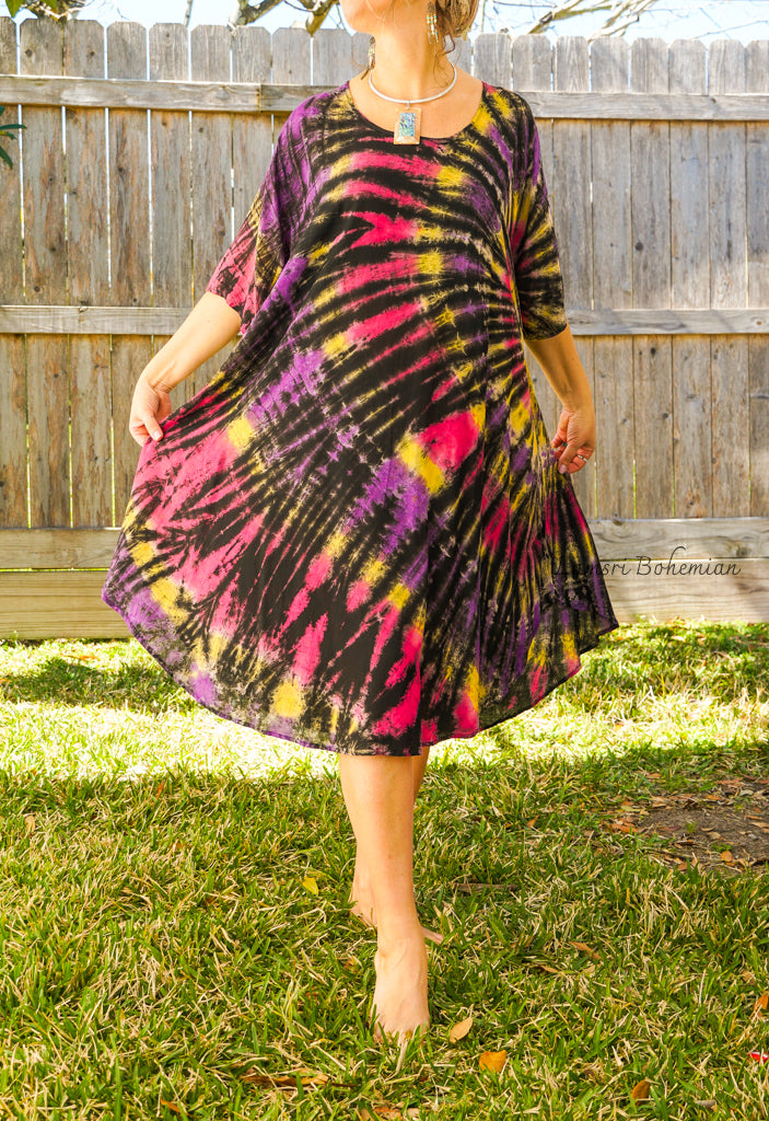 Hippie Vibe Hand Dyed Hippie Dress