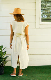 Organic Natural Cotton Wrap Dress