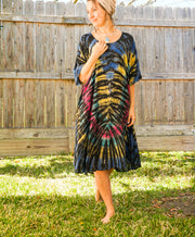 Hippie Heart Hand Dyed Hippie Dress