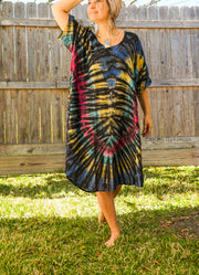 Hippie Heart Hand Dyed Hippie Dress