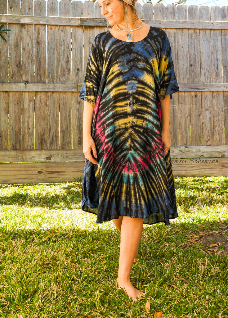 Hippie Heart Hand Dyed Hippie Dress