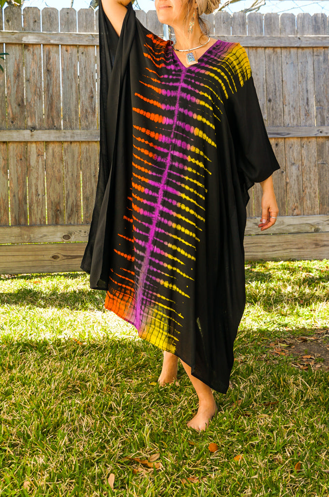 K0407- Hand Dyed Kaftan Dress