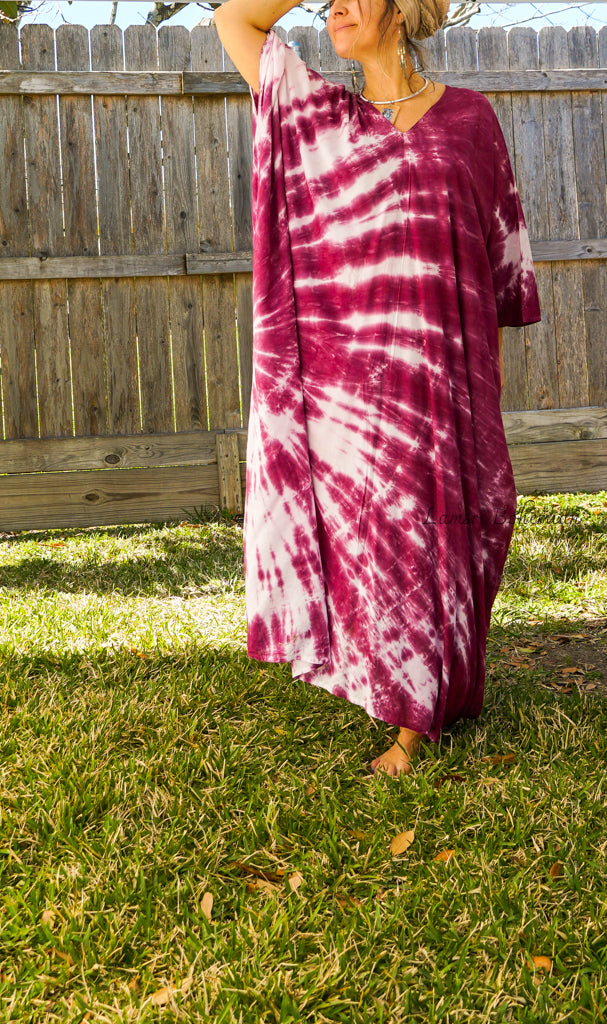 Half Swirl Tie Dye Kaftan