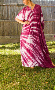 Half Swirl Tie Dye Kaftan