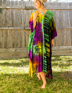 K0357- Hand Dyed Kaftan Dress