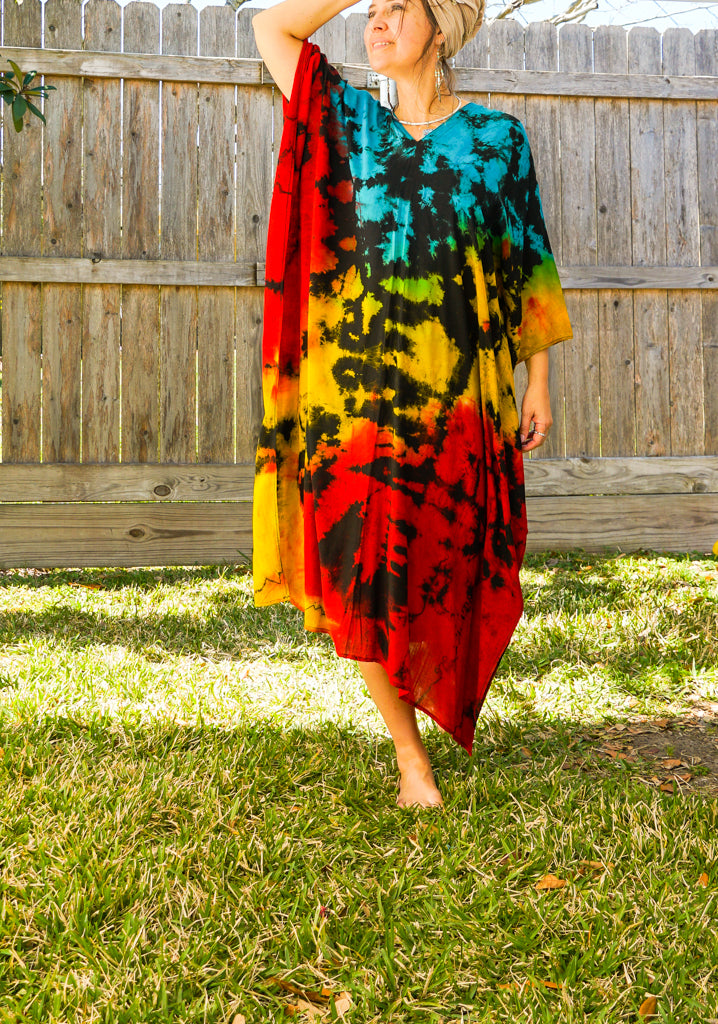 K0373- Hand Dyed Kaftan Dress