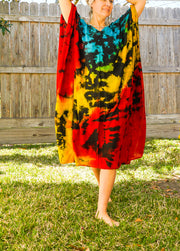 K0373- Hand Dyed Kaftan Dress