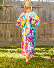 Colorful Iced Tie Dye Kaftan