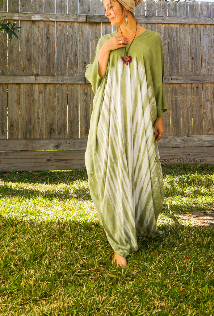 K1525- Hand Dyed Kaftan Dress