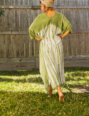 K1525- Hand Dyed Kaftan Dress