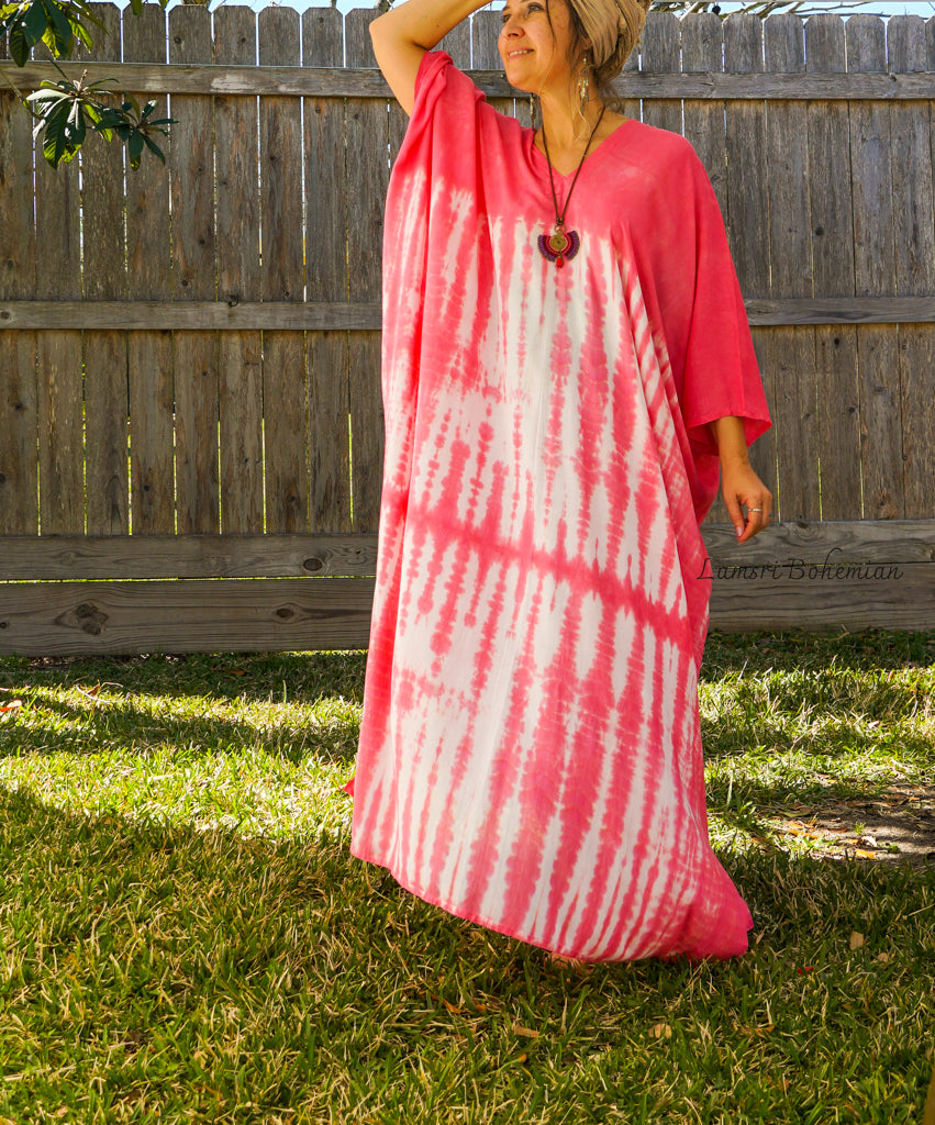 K0380- Hand Dyed Kaftan Dress