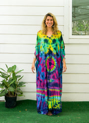 P7510- Hand Dyed Kaftan Poncho Dress