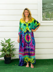 P7510- Hand Dyed Kaftan Poncho Dress