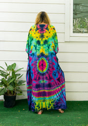 P7510- Hand Dyed Kaftan Poncho Dress