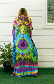 P7514- Hand Dyed Kaftan Poncho Dress